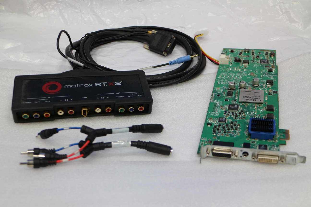 matrox RT X2 high-definition non-woven card interface box HD upper screen ADOBE CC 2014 Support