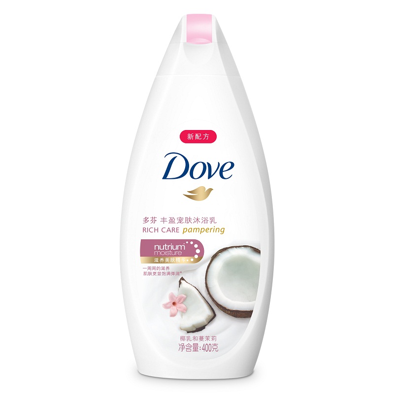 【天猫超市】Dove/多芬丰盈宠肤沐浴乳椰乳和蔓茉莉 400g 滋养