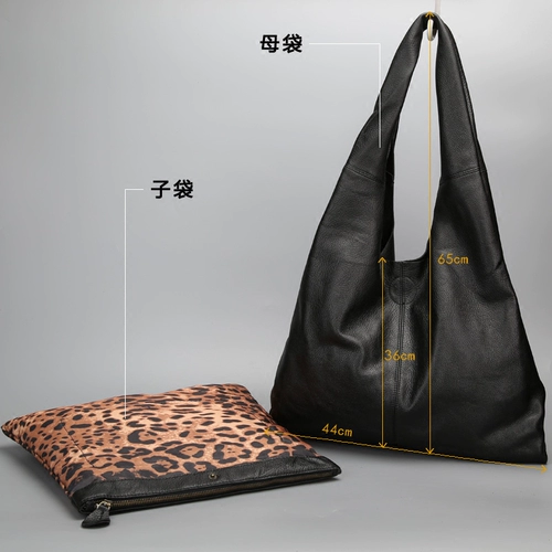 Демисезонная мягкая вместительная и большая кожаная сумка на одно плечо для отдыха, из натуральной кожи, воловья кожа