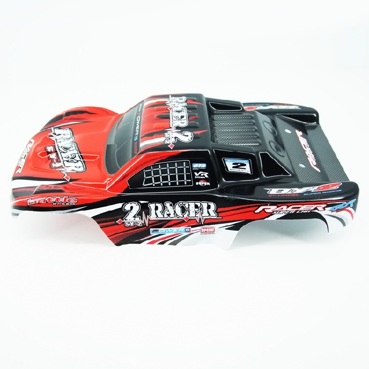 Ruipeng 1 16 remote control electric four-wheel drive model high speed racing RP-2 short distance truck shell PVC car shell accessories