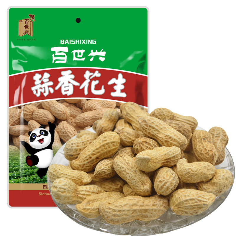 【天猫超市】百世兴蒜香花生300g四川特产休闲办公室炒货零食