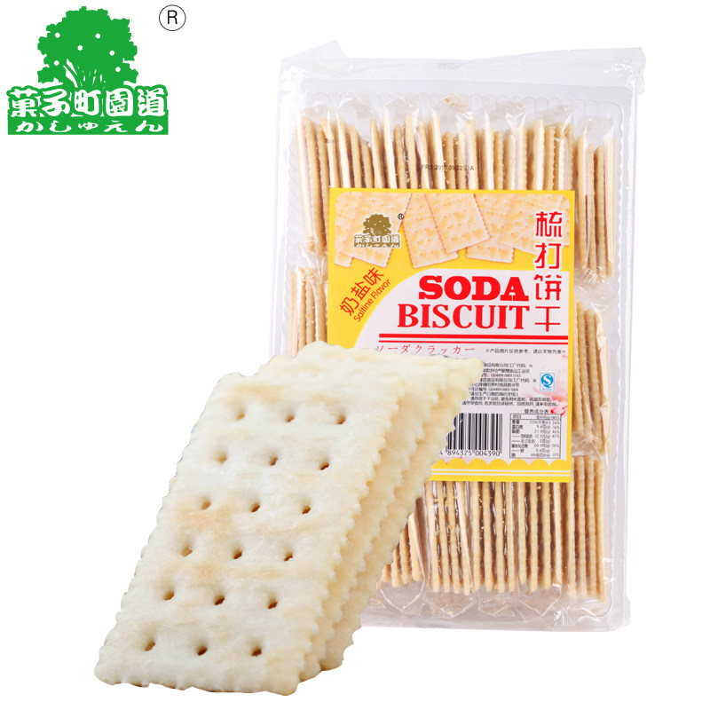 【天猫超市】果子町园道 （奶盐味） 苏打饼干 480g/包 奶盐酥脆