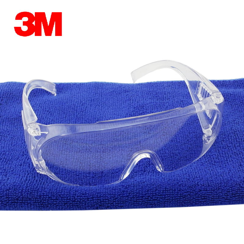 正品3M 1611护目镜　防风 防尘防沙 防辐射 防刮花访客用护目镜