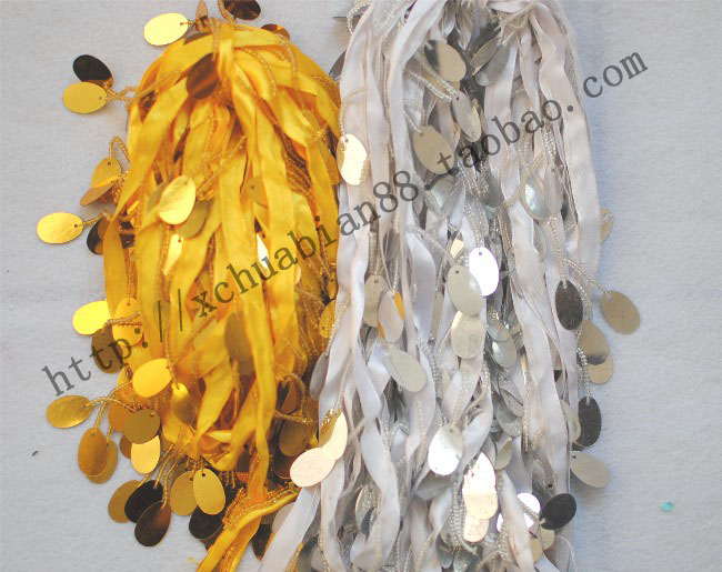 DIY Clothing Accessories Stage Accessories Small Oval Sequin Lace RMB12  lace up around 9 5 m