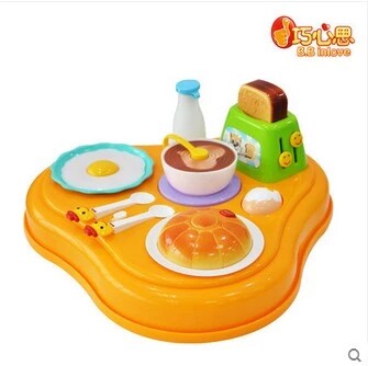 It happens to be a family wine music breakfast partner 3 year old baby girl mold emulation cooking suit toy
