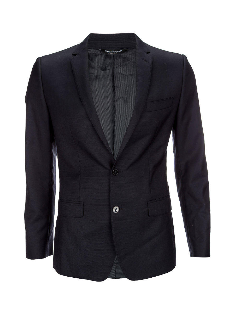 Dolce&Gabbana 藏青色平驳领两粒扣西服