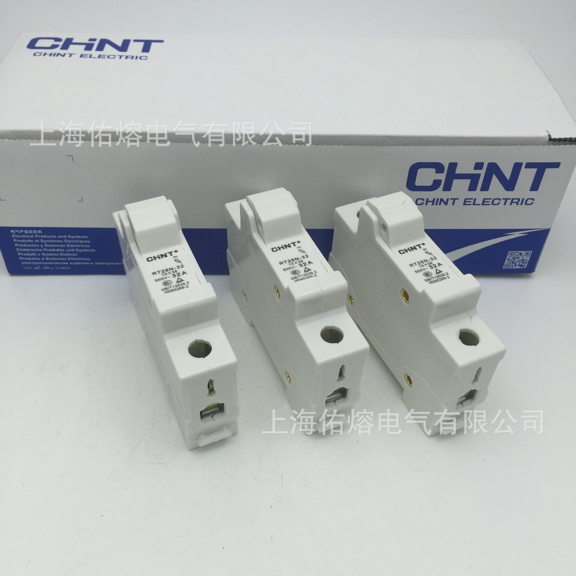 Positive Thai fuse Fuse Base RT28N-32 RT28N-32 1P2P3P R015 RO15 500V ~ 32A 10 * 38