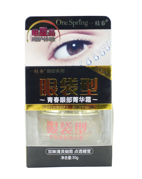 一枝春眼袋型青春眼部菁华霜30g提拉紧致滋润眼周肌肤眼霜眼精华