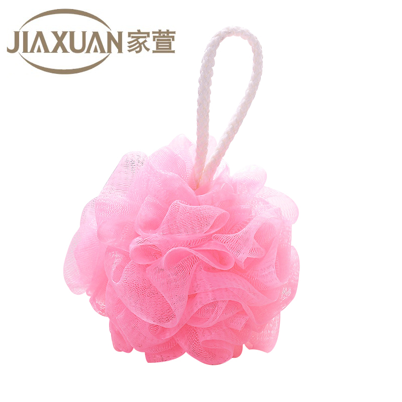【天猫超市】家萱70g沐浴球浴花洗澡清洁球擦搓澡花6103颜色随机