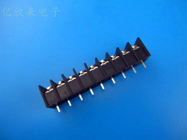 With cover terminal block UL type terminal block 9P black 7 62 15A barrier type terminal block
