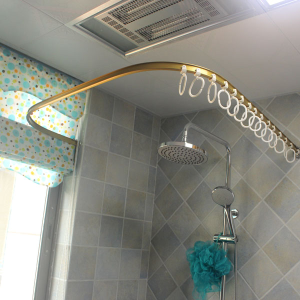 Brand High End Shower Curtain Track Curved Rod U Brand High End Shower Curtain Track Curved Rod U Shaped L