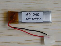 3 7V 601240 polymer lithium battery 300mAh wagon recorder LED sound box toy