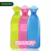 sample Sanpu PVC flushing water hot water bottle filling water heating water bag irrigation rubber hot water bottle feeding flannel cover