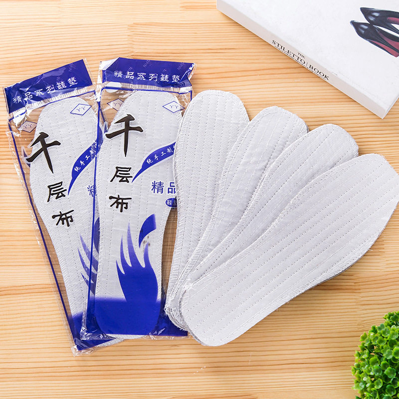 Thousands of cloth male ladies handmade insoles autumn spring Summer pure cotton except suction sweat and breathable full cotton cloth cool and deodorant