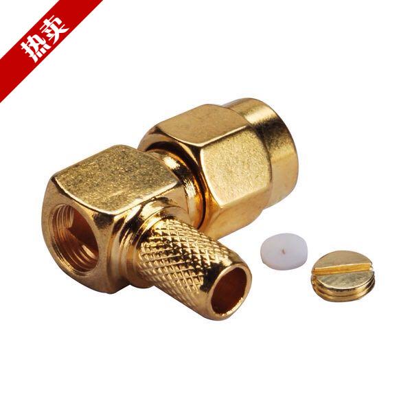 SMA-JWC-3 SMA elbow male to RG58 RG400 50-3 cable