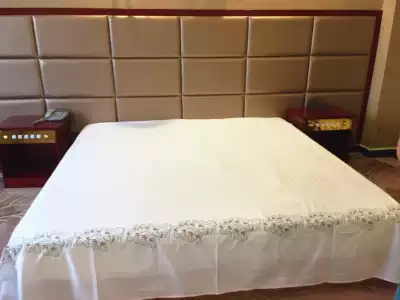 Special stock handling soft white sheets cotton sheets cotton embroidery twill cotton flowers pure white double