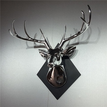European-style home decoration design jewelry electroplating silver deer head decoration wall hanging wall decoration