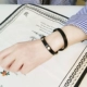 Vòng đeo tay da Nhật Bản và Hàn Quốc hoang dã hai lớp vòng tay rộng vòng cổ ngắn vòng cổ đơn giản phụ kiện thời trang Hàn Quốc phụ kiện nữ - Vòng đeo tay Cuff