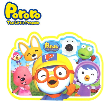 韩国进口pororo 小企鹅儿童餐垫碗垫防滑垫立体卡通餐垫桌垫桌布