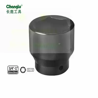 Changlu tool 19mm series electrophoresis 6-corner heavy sleeve 3 4 inch heavy-duty sleeve head metric sleeve