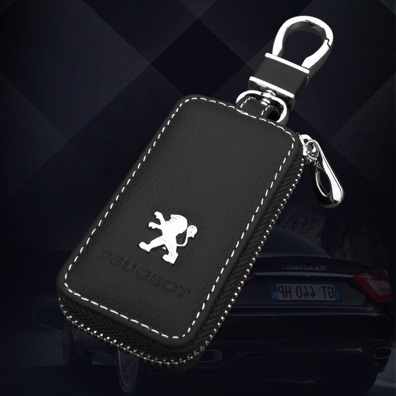 标致301 308 308S 408 508 2008 3008 RCZ汽车真皮钥匙包真皮 套