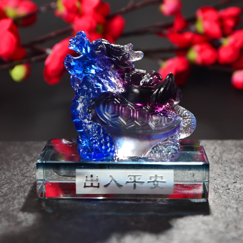 汽车香水座琉璃龙龟车载内饰摆件旗胜F1挑战者SUV傲骏大柴神黄海