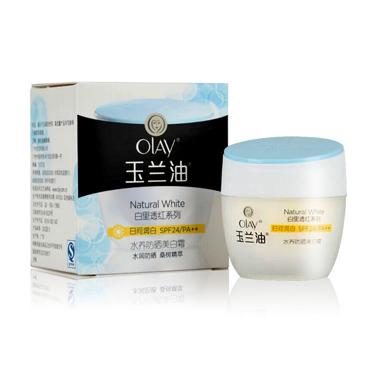 包邮 玉兰油 白里透红水养防晒美白霜30g SPF24PA++ 防水 防晒霜