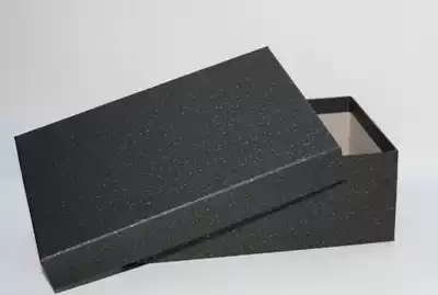 Black gold spotted shoe box gift box box packaging gift box without folding men's shoe box rectangular box