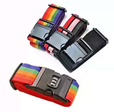 Color ordinary password packing belt luggage belt webbing belt lock packing belt Travel supplies 023