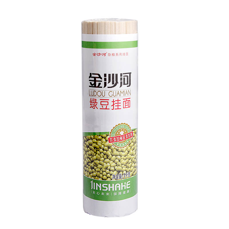 【天猫超市】金沙河绿豆面条 挂面1kg 杂粮挂面 非油炸方便速食