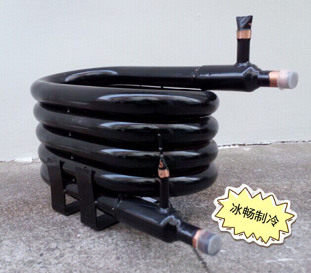 5 HP air energy condenser Heat exchanger Casing heat exchanger