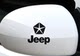 Jeep Car Stickers Jeep Square Logo Reflective Mirror Stickers Wrangler Compass Liberty Stickers Decals