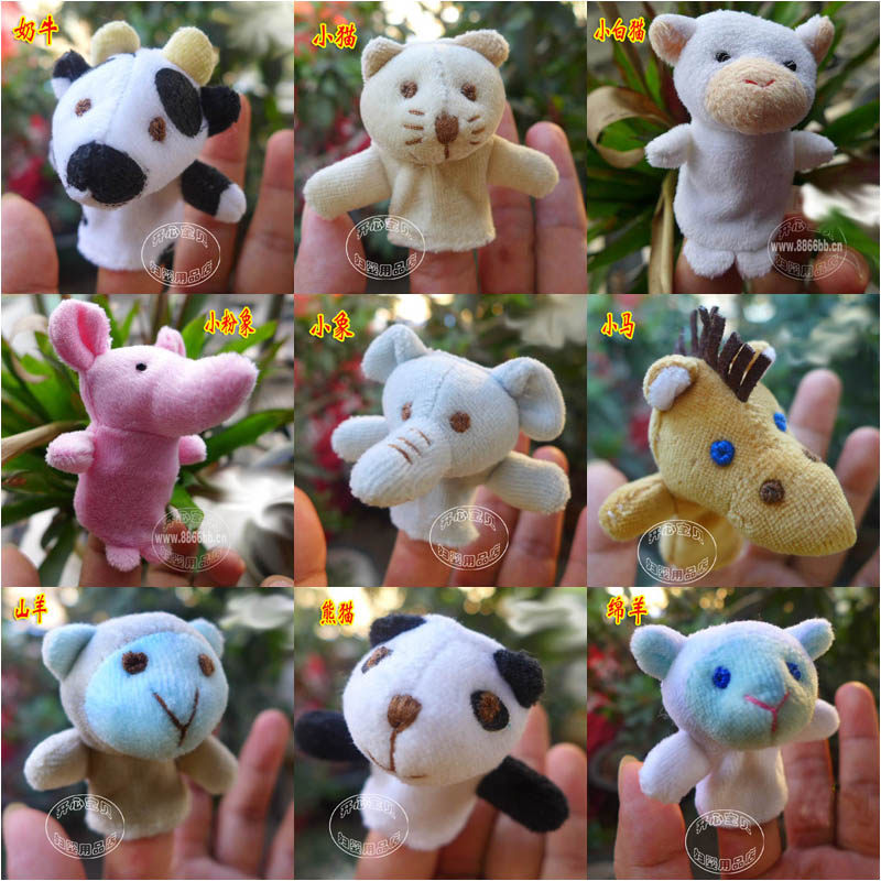 Cat horse elephant cow sheep goat panda finger spouse early childhood education finger