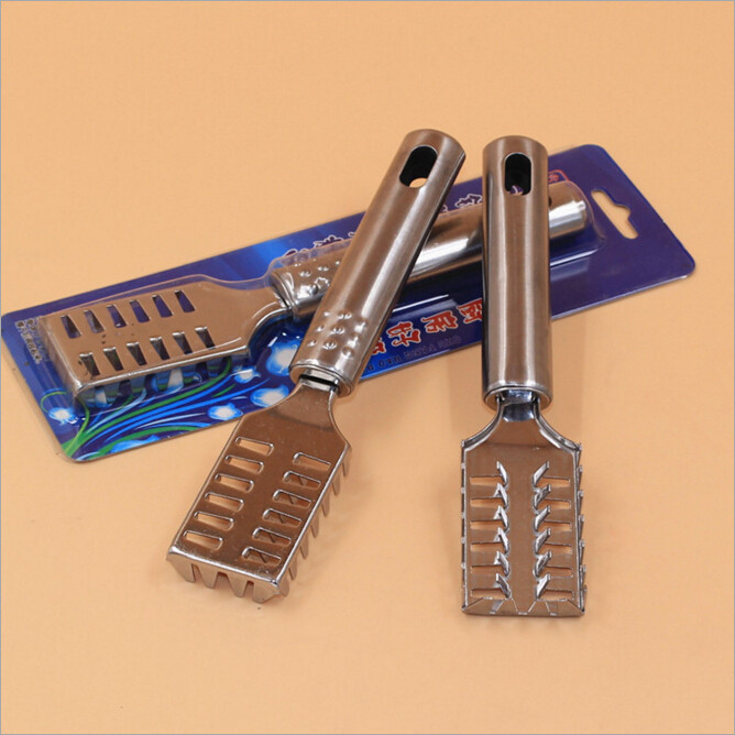 Kitchen stainless steel fish scale planer scale scraper fish killer easy to scrape off fish scale tool small tool knife