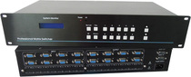 VGA matrix switcher with 8 inputs and 8 outputs VGA matrix with 8 inputs and 8 outputs VGA matrix switcher with 8 inputs and 4 outputs VGA matrix