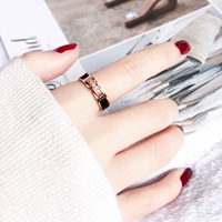 Chỉ tay trang trí nhẫn nữ nhẫn thủy triều Nhật Bản và Hàn Quốc khí quyển người trang sức nữ không phai sinh viên nhẫn cá tính thời trang nhẫn vàng nam