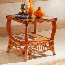 Rattan woven coffee table corner A few sides A few small square Rattan furniture phone a few sofa corners a few customization