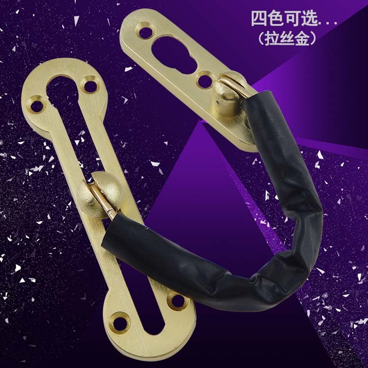 Door Chain Golden Thickening Door Chain Home Door Bolt Latch Safety Chain Hotel Door Lock Chain Clear Fit