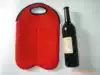 Fashion two bottles of wine bottle ice bag Champagne red wine bottle tote bag gift bag Neoprene wine bottle set