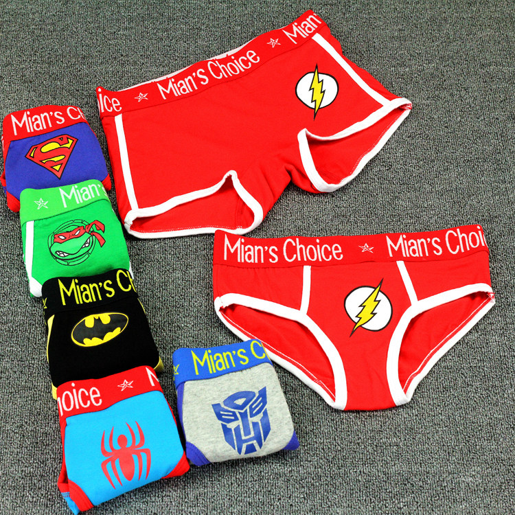 Pure cotton cartoon large size triangle flat angle women's underwear les wide edge neutral sports handsome tt underwear