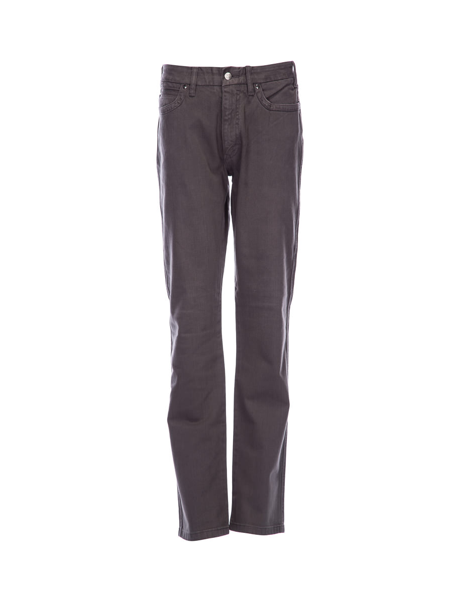 ZEGNA SPORT 灰咖色直筒牛仔裤