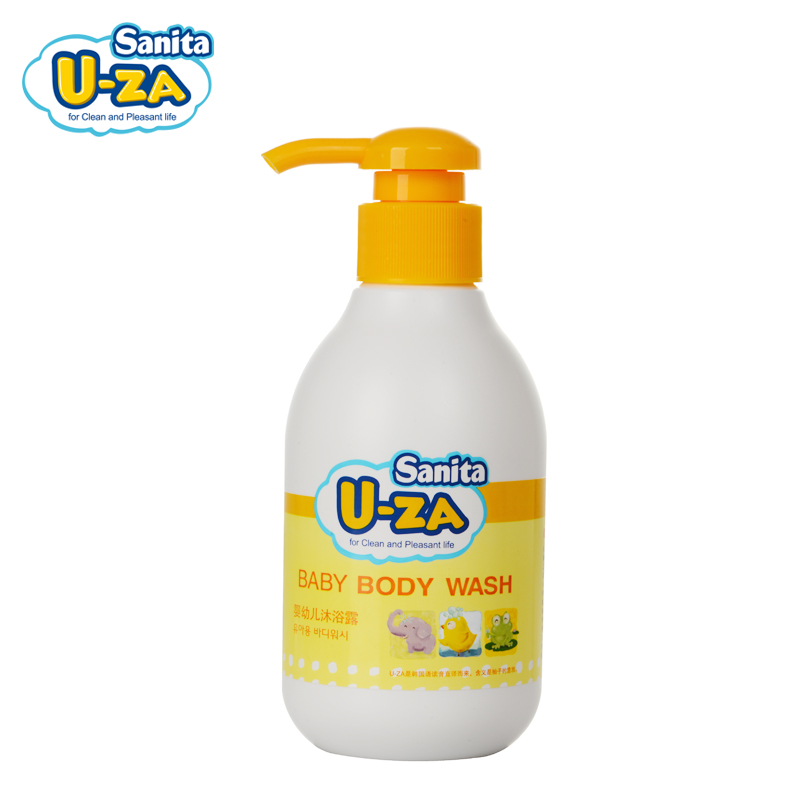 Sanita U-ZA韩国婴儿专业沐浴露180ml 婴幼儿宝宝专用 uza