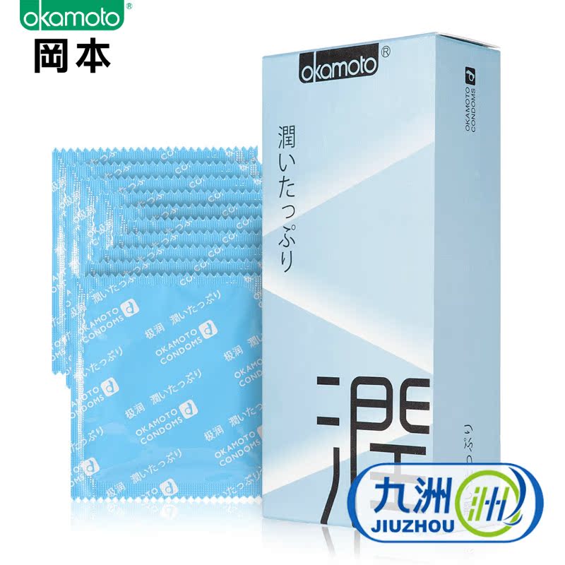 冈本ok避孕套超润10只装超薄贴身润滑型安全套 计生情趣成人用品