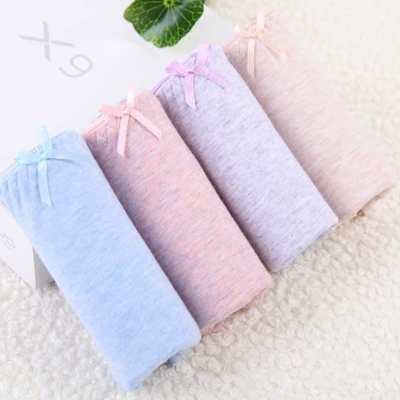 Laohua nữ phương thức cotton phụ nữ đồ lót sexy nữ giữa eo thoáng khí cotton không gây dị ứng đồ lót nữ màu tinh khiết - Võ sĩ quyền Anh