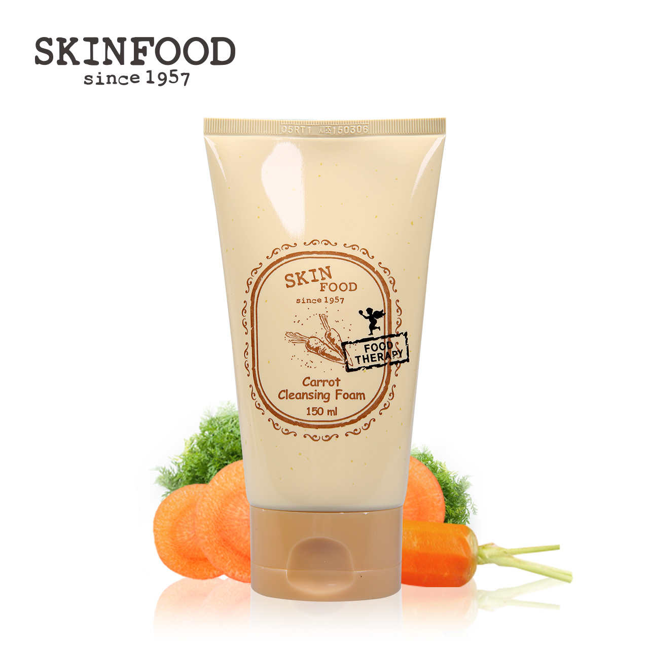 SkinFood思亲肤 胡萝卜美颜洁面乳亮白温和保湿敏感肌洗面奶