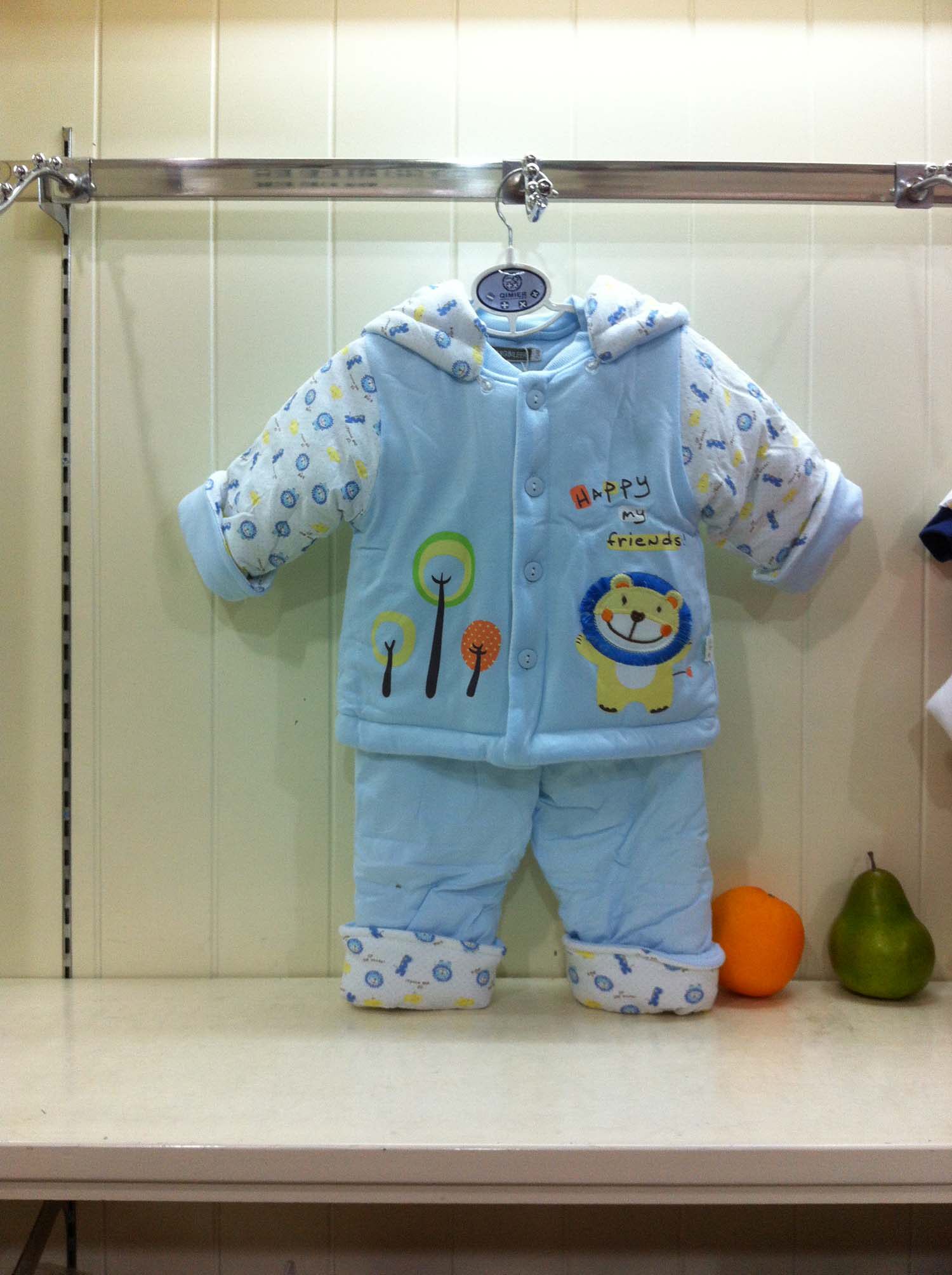 Bombarberg Lion Hat off - Breath Set Baby Winter Outside Cotton Cotton Cotton Set