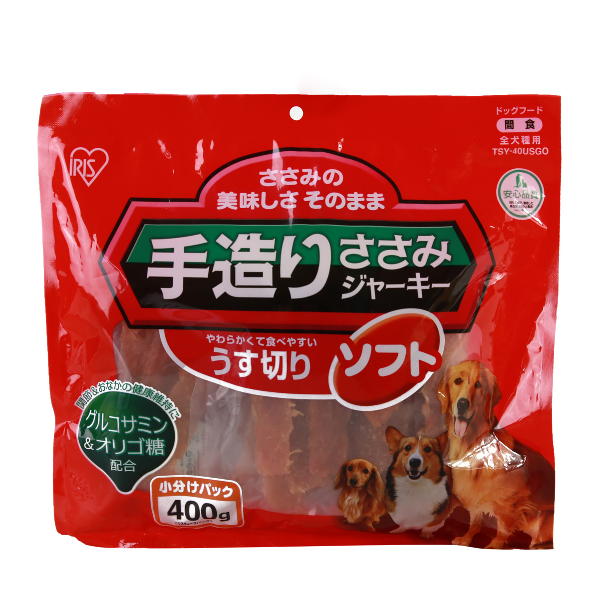 波奇网宠物狗零食爱丽思软鸡胸肉片400g泰迪幼犬磨牙零食肉干肉条