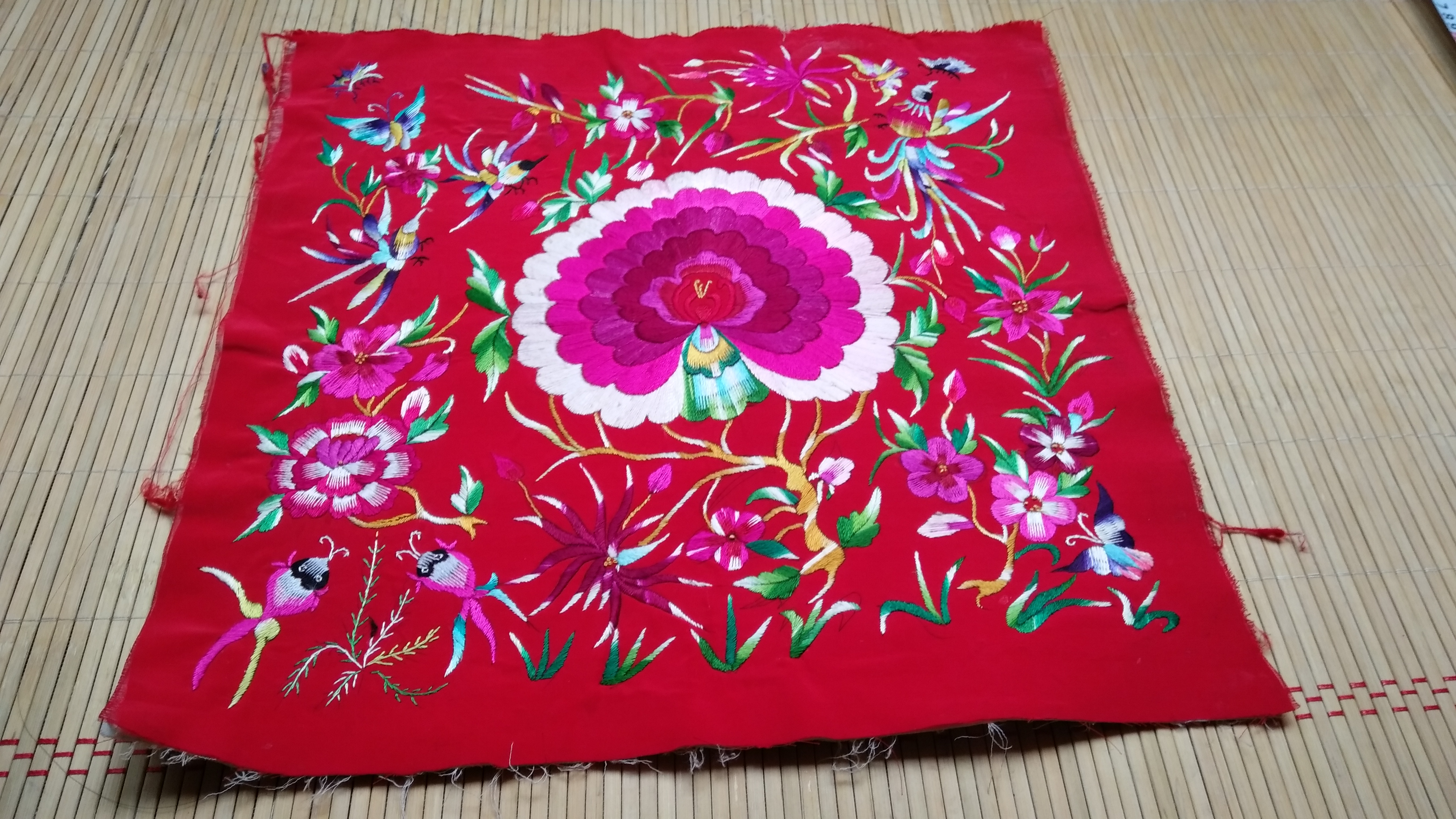 Old embroidery piece Hand embroidery piece Miao old embroidery piece Miao hand embroidery piece Ethnic minority craft gift decoration