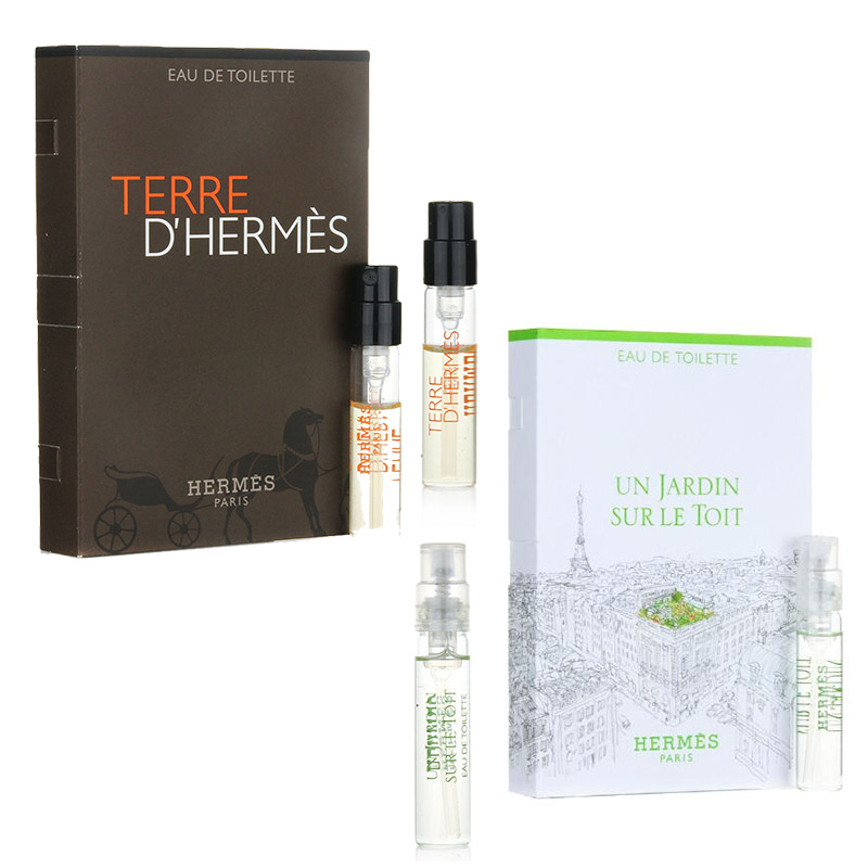 Hermes/爱玛仕中性大地男士2ml*2屋顶花园女士淡香水2ml*2支组合