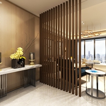 Customized solid wood living room partition simple modern fashion Porch Restaurant Hotel creative art partition screen insert screen